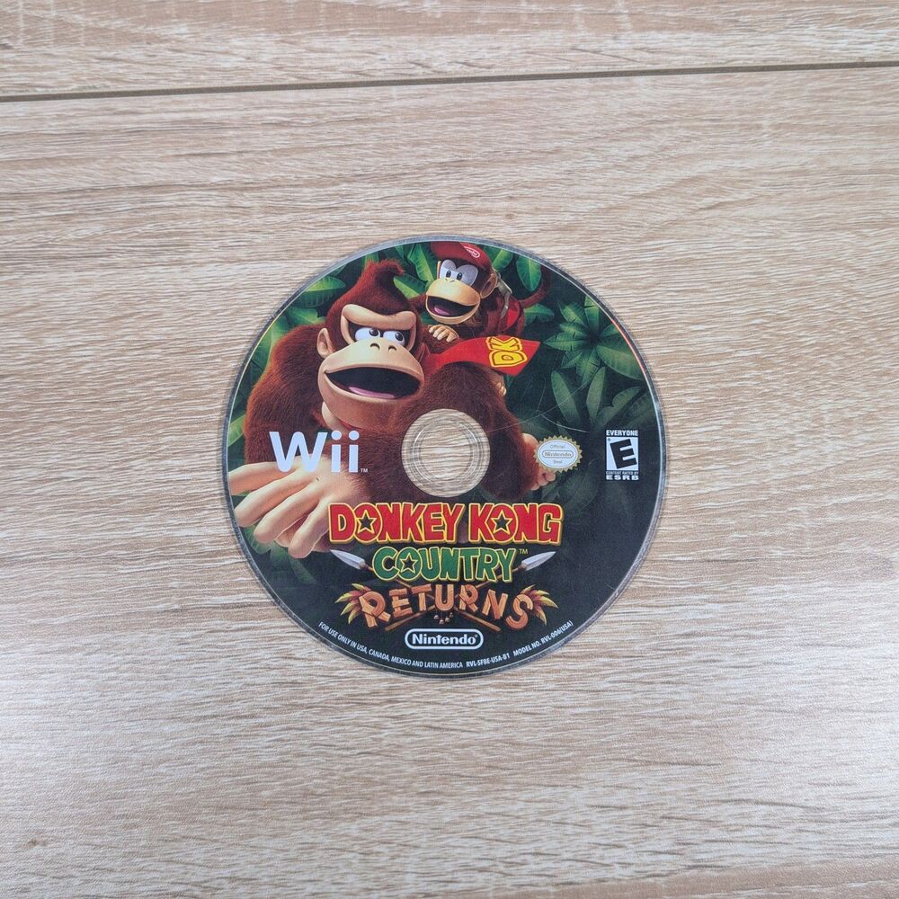 Nintendo Wii Donkey Kong Country Returns Video Game Disc Only Tested